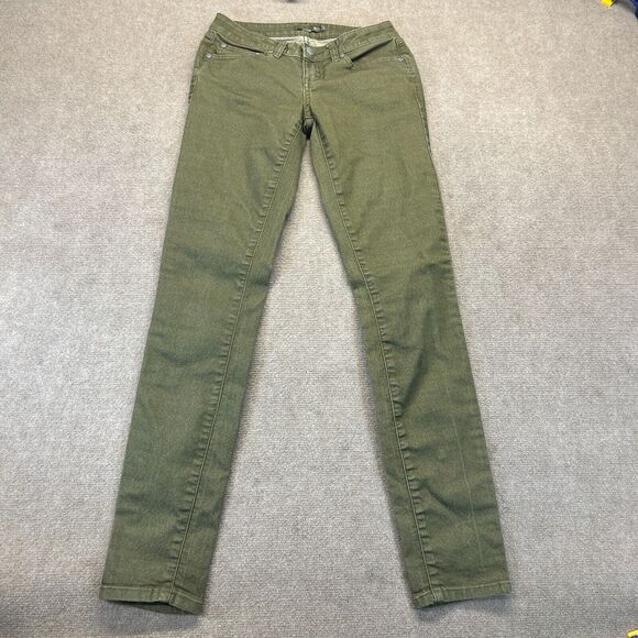 prAna Kayla Jeans Women's Size 00 Reg Green Stretch Organic Cotton 31" - Picture 1 of 13